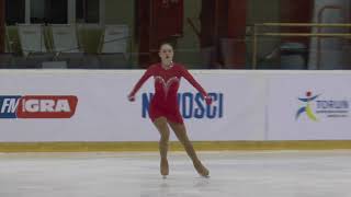 3 Angelina KUCHVALSKA   LAT   Senior Ladies FS   Mentor Torun Cup 2019