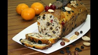 Обеденный Английский Рождественский Фруктовый Хлеб с Орехами. Домашний ресторан®