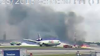 Preview: FedEx Pilots Escape Burning Plane Through Cockpit Window