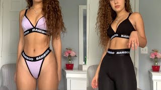 BAMBOO UNDERWEAR REVIEW AND TRY-ON HAUL| solange diaz