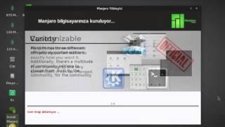 Manjaro  0 8 12 XFCE Kurulum