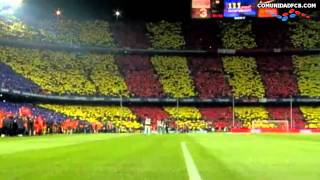 El himno mas emotivo del Barça - Madrid