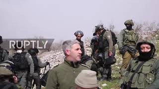 State of Palestine: Tensions as Israeli soldiers block tree-planting protest near outpost in Burin