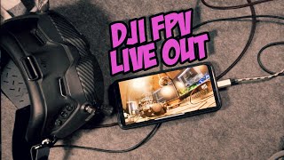 Видеовыход с очков DJI FPV. Замеряем задержку. [DJI FPV HD Live out]