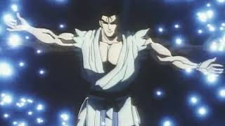 Street Fighter II Victory Рью практикует высвобождение Хадоку/ Байсон наблюдает за Рью