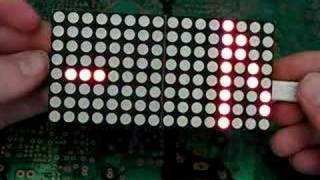 Dual LED Matrix Message Board