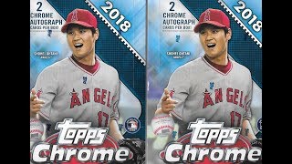 2018 Topps Chrome Baseball 2 Hobby Box Break / RC Orange Refractor