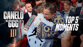 ALL THE RESPECT AT THE END | Top 5 Moments From Canelo vs. Gennadiy 'GGG' Golovkin III
