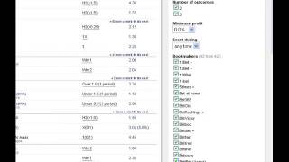 Surebet finder for arbitrage betting