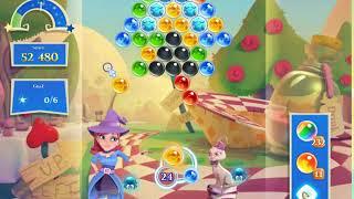 Bubble Witch 2 Saga Level 2808 with no booster & 4 bubbles left