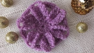 Как связать крючком цветок  Crochet flower