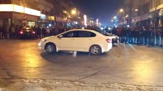 dha lahore saturday night drifting on honda civic city toyota carolla and suzuki swift drift part 2