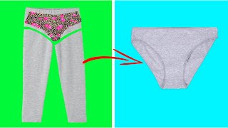 4 IDEAS RÁPIDAS PARA RECICLAR ROPA VIEJA - TRANSFORMAR ROPA - CLOTHING HACKS, TRANSFORM YOUR CLOTHES