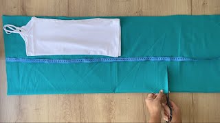 DIY ¡INCREÍBLE IDEA de COSTURA! ???? Sew a Dress Without Pattern - Tutorial How To Make EASY DRESS?