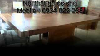 Bàn ghế gỗ óc chó cao cấp