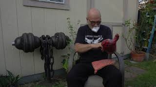 Grandmaster Strongman Dennis Rogers Ripping Cards in Oven Mitts