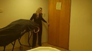 The making of Eva's EMBALMING COLOQUIM MOVIE "Wheeling Subject into Pre-Room" FILE0023