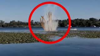 Real Kraken monster Caught on tape - Sea monster attack boat