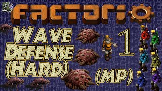 Factorio [0.17] | Multiplayer Wave Defense (Hard) Ep. 1 | Setting up