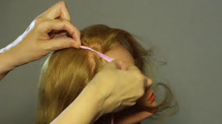 Прическа: плетение с лентой. Romantic hairstyles for medium hair tutorial