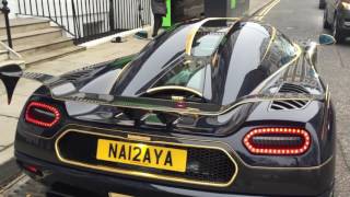 Koenigsegg Agera RS 'Naraya' reveal + Start UP and first DRIVE IN LONDON