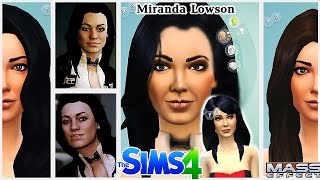 CAS Miranda Lowson The Sims 4 (Миранда Лоусон персонаж из игры Mass Effect2)