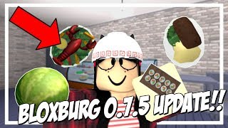 UPDATE! NEW FOOD ADDED, KITCHEN APPLIANCES, & MORE! (ROBLOX BLOXBURG 0.7.5)