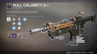 Destiny 2: Curse of Osiris - "Null Calamity 9" Forged Auto Rifle (Lost Prophecy, Verse 9)