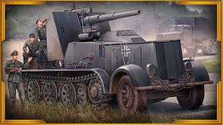 Полугусеничная зенитка вермахта 8,8 cm Flak 18 Sfl. Auf Zugkraftwagen 12t