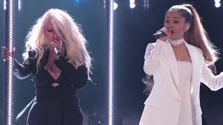Ariana Grande Performs EPIC Duet With Christina Aguilera On The Voice Season 10 Finale
