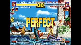 [재업] KOF '95 테리 보가드, K.O. 후 파워 게이저 모음.