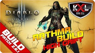 DIABLO 3 [Season 14] - RATHMA High Grift 90+ Build ➥ Let's Build