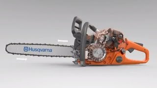 Наглядный принцип работы бензопилы