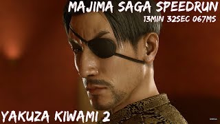Yakuza Kiwami 2 Speedrun [Majima Saga/any%/Hard] 13min 32sec 678ms