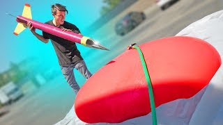 World's BIGGEST Dart vs. GIANT Water Balloon!