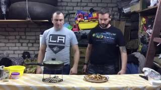 Ночной дожор. Готовим в гараже. #большежорева
