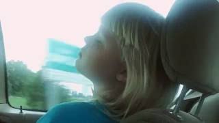 My sister falls asleep on long car trip!!