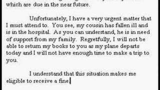IELTS exam letter writing (part 2 of 3)