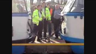 Nehoda tramvají Ostrava Dubina interspar