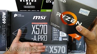 AMD Ryzen 7 3700X msi X570-A PRO SAMSUNG 860 EVO NVIDIA GTX 1660 VENTUS XS OC Gaming RIG 2019