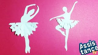 СНЕЖИНКА - БАЛЕРИНКА из бумаги / НОВОГОДНИЕ ПОДЕЛКИ своими руками