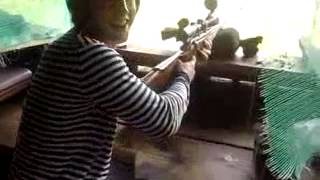 Стрельба на полигоне (из Драгунова, Blaser R 93 Attache, Steyr AUG .223)