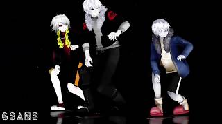 Echotale , Undertale , UnderFell|Gaster!Sans , Sans , FellSans [MMD]