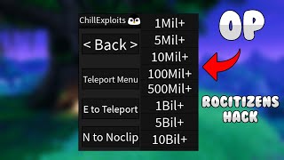 *NEW* RoCitizens OP GUI Script / Hack (Unlimited Money, Teleport, Low Gravity)