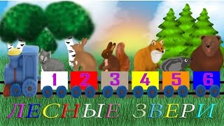 Изучение животных, цвета, цифр. Развивающие мультики Лесные животные
