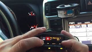 Escort Redline EX немного пройдём по меню
