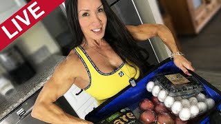 LIVE: What’s in my Fridge?  My healthy groceries! (ha ha)