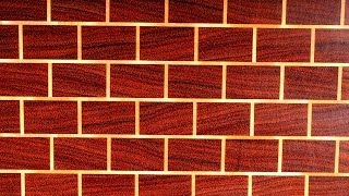 A "Brick Wall" end grain cutting board (Торцевая разделочная доска "Кирпичная стена" )