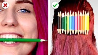 COOL SCHOOL HACKS  | 10 Ý TƯỞNG THÚ VỊ VÀ HỮU ÍCH MÀ BẠN CÓ THỂ THỰC HIỆN VỚI NHỮNG DỤNG CỤ HỌC TẬP
