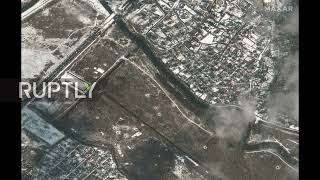 Ukraine: Views of Russian military convoy at edges of Kiev